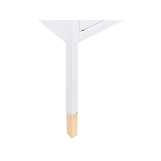 Mesa de cabeceira OSSETT Metal Branco