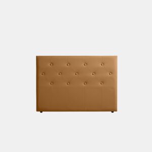 Cabeceira Estofada VICTORIA Pele Sintética 100x115x12 cm - Branco escuro - Moonia