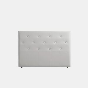 Cabeceira Estofada VICTORIA Pele Sintética 220x115x12 cm - CINZA CLARO - Moonia