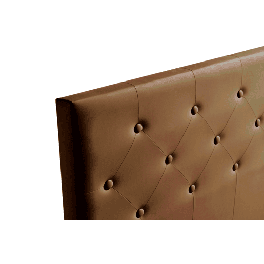Cabeceira Estofada VICTORIA Pele Sintética 130x115x12 cm - Moonia