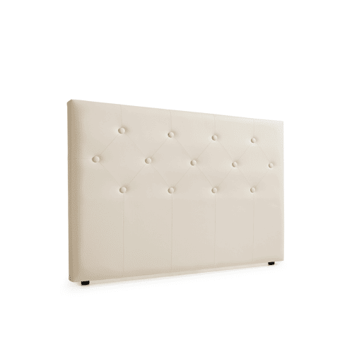 Cabeceira Estofada VICTORIA Pele Sintética 115x115x12 cm - Dourado - Moonia