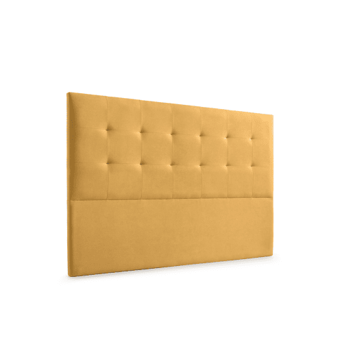 Cabeceira Estofada ATENEA Aqualine 130x120x8 cm - MOSTARDA - Moonia