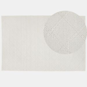 Tapete ELLEK Branco 160 x 230 cm Lã