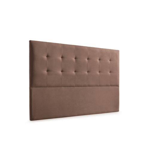 Cabeceira Estofada ATENEA Aqualine 190x120x8 cm - CHOCOLATE - Moonia