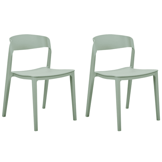 Conjunto de 2 cadeiras de jantar SOMERS Verde menta