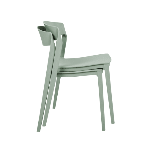 Conjunto de 2 cadeiras de jantar SOMERS Verde menta