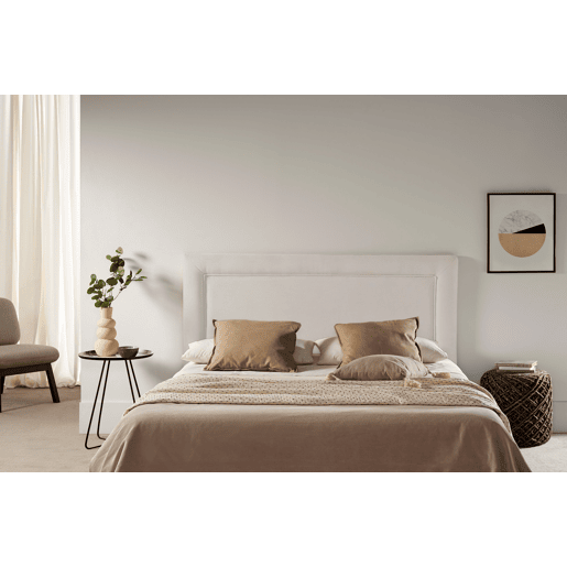 Cabeceira Estofada REGINA Aqualine 160x115x5 cm - BEGE - Moonia