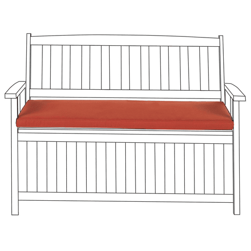 Almofada para banco de assento SOVANA 45 x 110 cm Vermelho escuro
