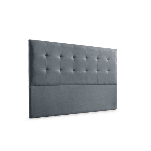 Cabeceira Estofada ATENEA Aqualine 170x120x8 cm - CINZA ESCURO - Moonia