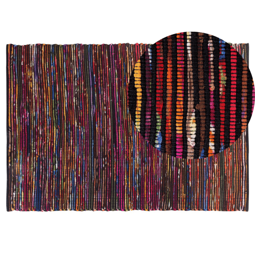 Tapete BARTIN Preto 140 x 200 cm