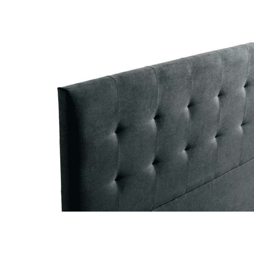 Cabeceira Estofada ATENEA Aqualine 220x120x8 cm - PRETO - Moonia