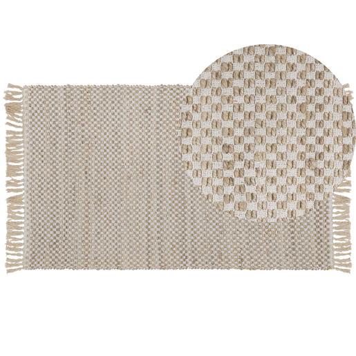Tapete ZERDALI Creme 80 x 150 cm Juta