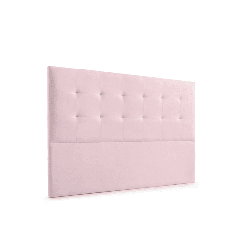 Cabeceira Estofada ATENEA Aqualine 100x120x8 cm - Rosa Claro - Moonia