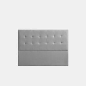 Cabeceira Estofada ATENEA Aqualine 100x120x8 cm - Cinzento Claro - Moonia