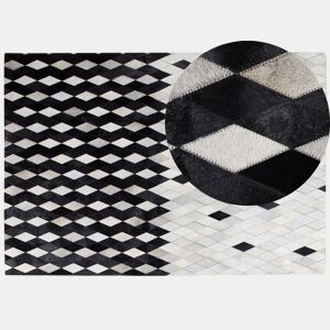 Tapete MALDAN Preto 160 x 230 cm Pele