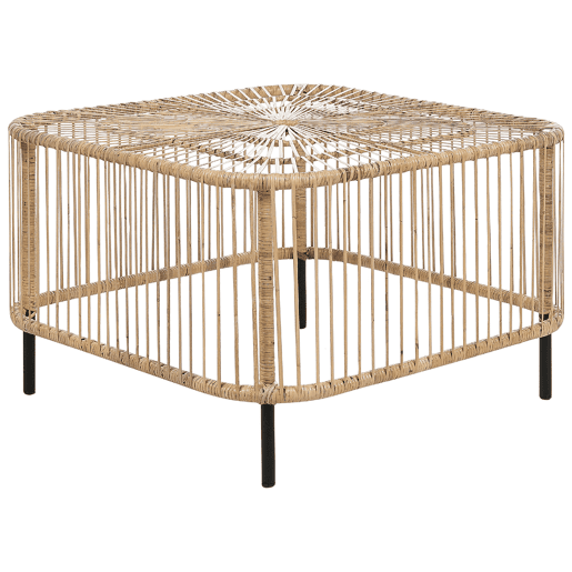 Mesa de centro de jardim CESENATICO Rattan Natural Mesa de centro de jardim CESENATICO Rattan Natural