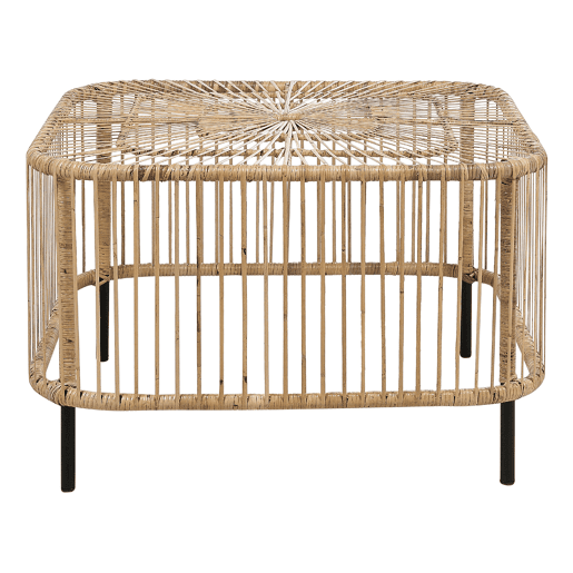 Mesa de centro de jardim CESENATICO Rattan Natural Mesa de centro de jardim CESENATICO Rattan Natural