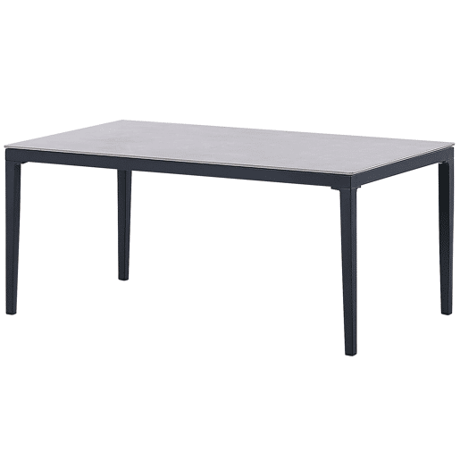 Conjunto de jardim com mesa 4 lugares SCIACCA Metal Cinzento