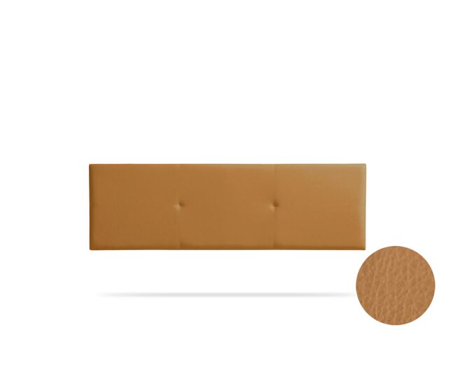 Cabecero tapizado alma polipiel 145x50x5 cm - marrón claro - moonia