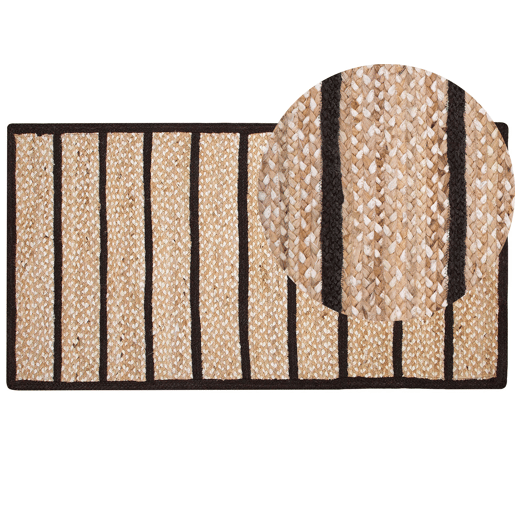 Tapete KARADONA Creme 80 x 150 cm Juta