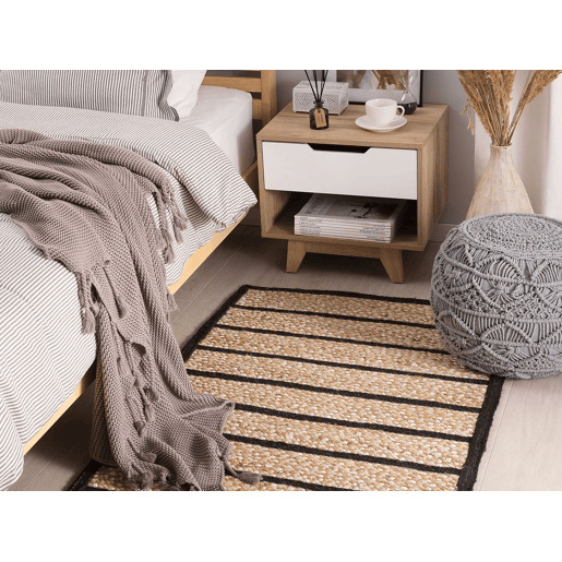 Tapete KARADONA Creme 80 x 150 cm Juta