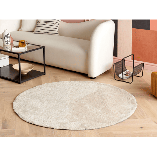 Tapete felpudo DEMRE Creme claro ΓΈ 140 cm Tapete felpudo DEMRE Creme claro ΓΈ 140 cm