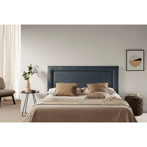 Cabeceira Estofada REGINA Aqualine 170x115x5 cm - CINZA ESCURO - Moonia