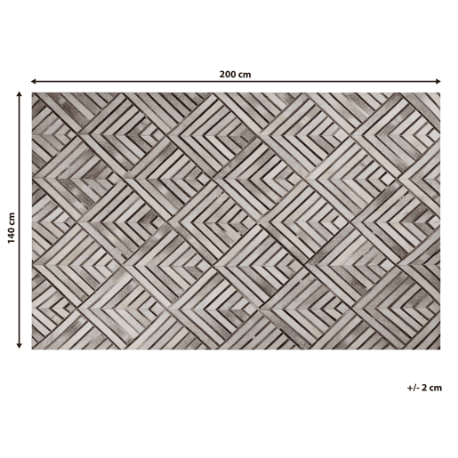 Tapete TEKIR Creme 140 x 200 cm Pele