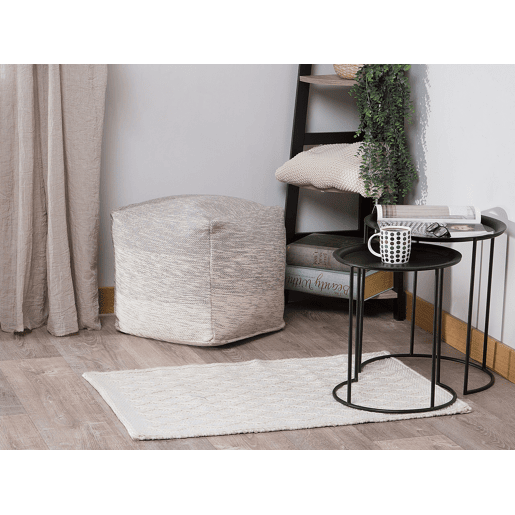 Tapete ERZIN Branco creme 80 x 150 cm Lã