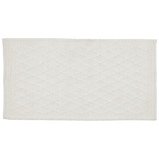 Tapete ERZIN Branco creme 80 x 150 cm Lã