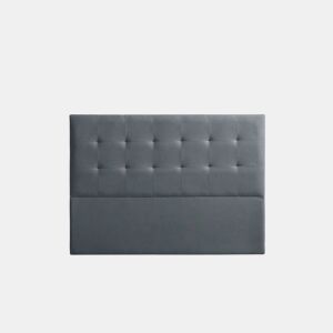 Cabeceira Estofada ATENEA Aqualine 90x120x8 cm - CINZA ESCURO - Moonia