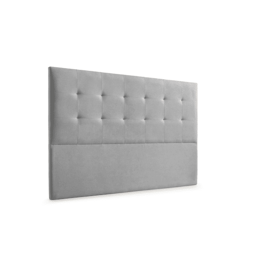 Cabeceira Estofada ATENEA Aqualine 145x120x8 cm - Cinzento Claro - Moonia