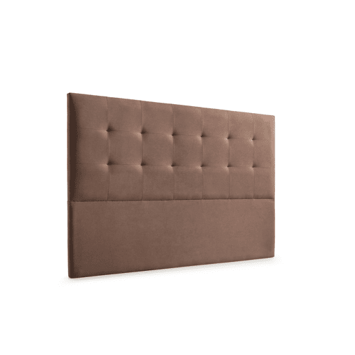 Cabeceira Estofada ATENEA Aqualine 115x120x8 cm - CHOCOLATE - Moonia