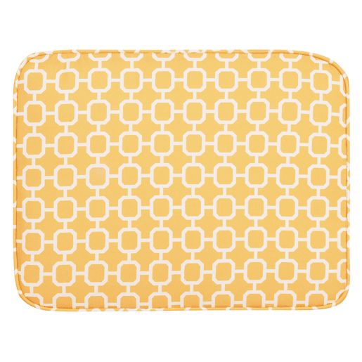 Conjunto de 2 almofadas de cadeira para jardim FIJI 29 x 38 cm Amarelo