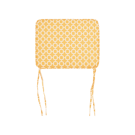 Conjunto de 2 almofadas de cadeira para jardim FIJI 29 x 38 cm Amarelo