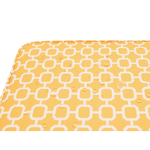 Conjunto de 2 almofadas de cadeira para jardim FIJI 29 x 38 cm Amarelo