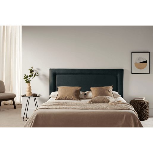 Cabeceira Estofada REGINA Aqualine 90x115x5 cm - PRETO - Moonia