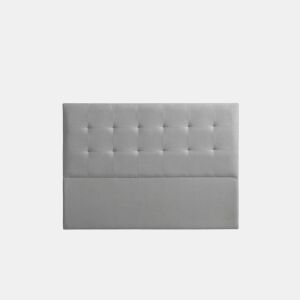 Cabeceira Estofada ATENEA Aqualine 190x120x8 cm - Cinzento Claro - Moonia