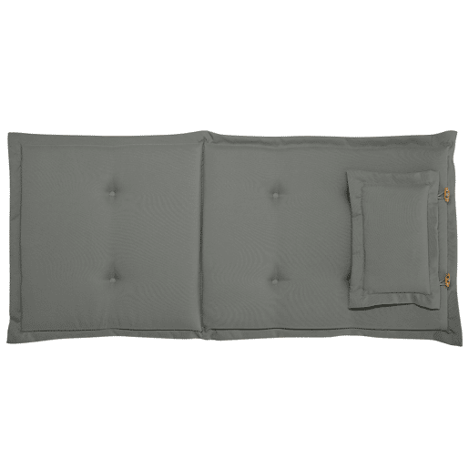 Conjunto de 6 almofadas de encostoassento TOSCANA 50 x 70 cm Cinzento