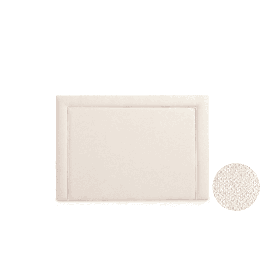 Cabeceira Estofada REGINA Aqualine 130x115x5 cm - BEGE - Moonia