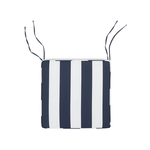 Conjunto de 8 almofadas de cadeira para jardim SASSARI 46 x 46 cm Azul marinho