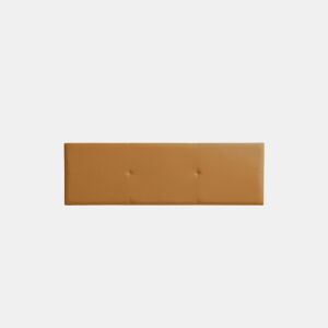 Cabeceira Estofada ALMA Pele Sintética 210x50x5 cm - Castanho Claro - Moonia
