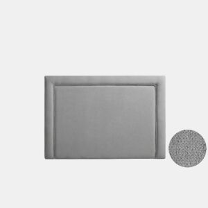 Cabeceira Estofada REGINA Aqualine 100x115x5 cm - Cinzento Claro - Moonia