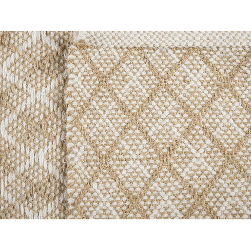 Tapete AKBEZ Creme claro 50 x 80 cm Juta