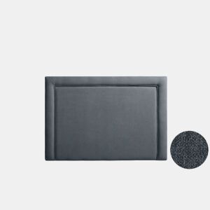 Cabeceira Estofada REGINA Aqualine 160x115x5 cm - CINZA ESCURO - Moonia