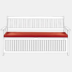Almofada para banco de assento SOVANA Vermelho escuro
