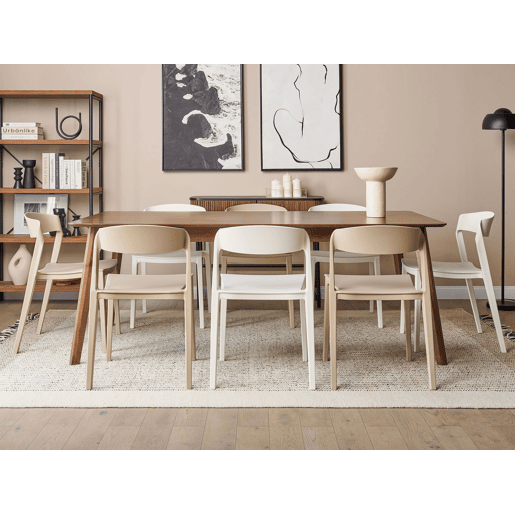 Conjunto de 2 cadeiras de jantar SOMERS Creme
