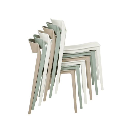 Conjunto de 2 cadeiras de jantar SOMERS Creme