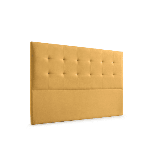 Cabeceira Estofada ATENEA Aqualine 160x120x8 cm - MOSTARDA - Moonia