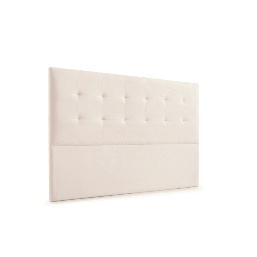 Cabeceira Estofada ATENEA Aqualine 130x120x8 cm - BEGE - Moonia